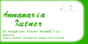 annamaria kutner business card